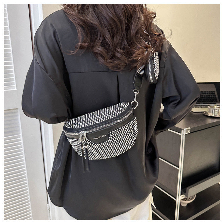 Sac à bandoulière simple, ceinture, décontracté, grande capacité, petit sac carré