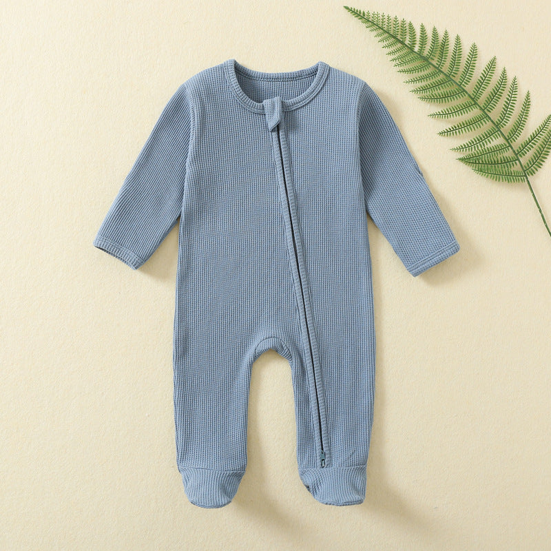 Long Sleeve Zipper Baby Jumpsuit