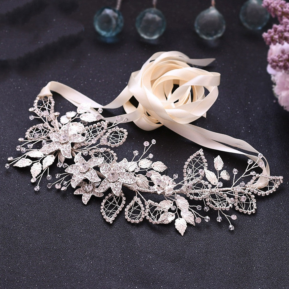 Bride Waist Seal Handmade Belt Rhinestone Wedding Dress