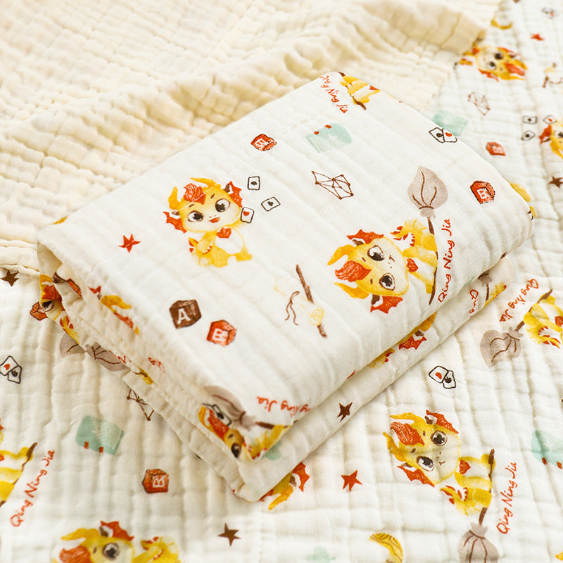 Newborn Baby Printed Pure Cotton Gauze Blanket