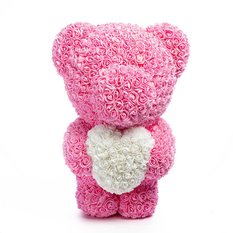 PE Simulation Immortal Rose Bear Love Heart Gift