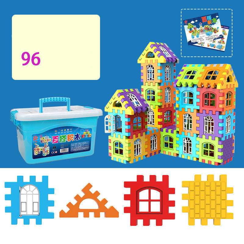 Children's Large Particle Square Plastic Building Blocks Educational Toys