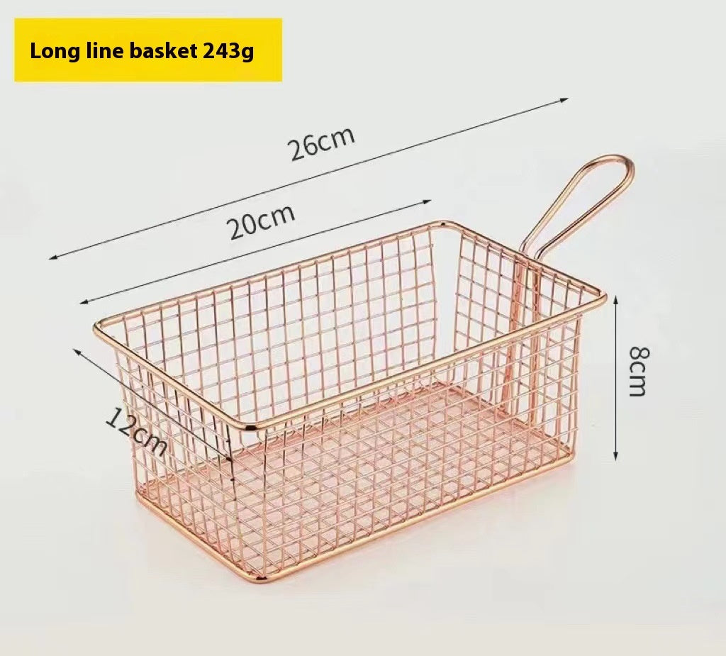 304 Stainless Steel Chips Basket Mini Frying Basket