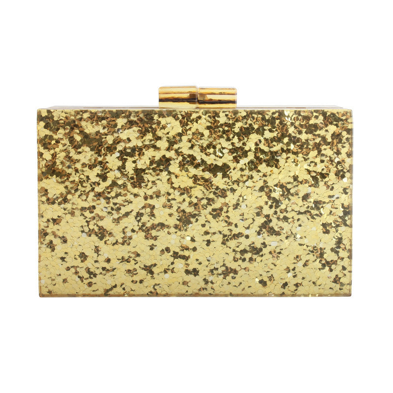 New All-match Acrylic Sequin Party Clutch