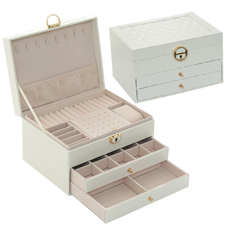 Jewelry Storage Box Portable Large Capacity