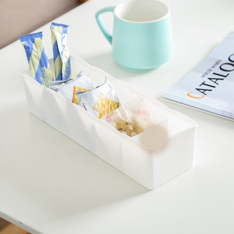 Stackable Drawer Storage Box Divided Grid Plastic Storage Box