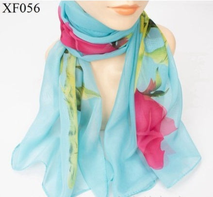 Print Chiffon Scarf Shawl