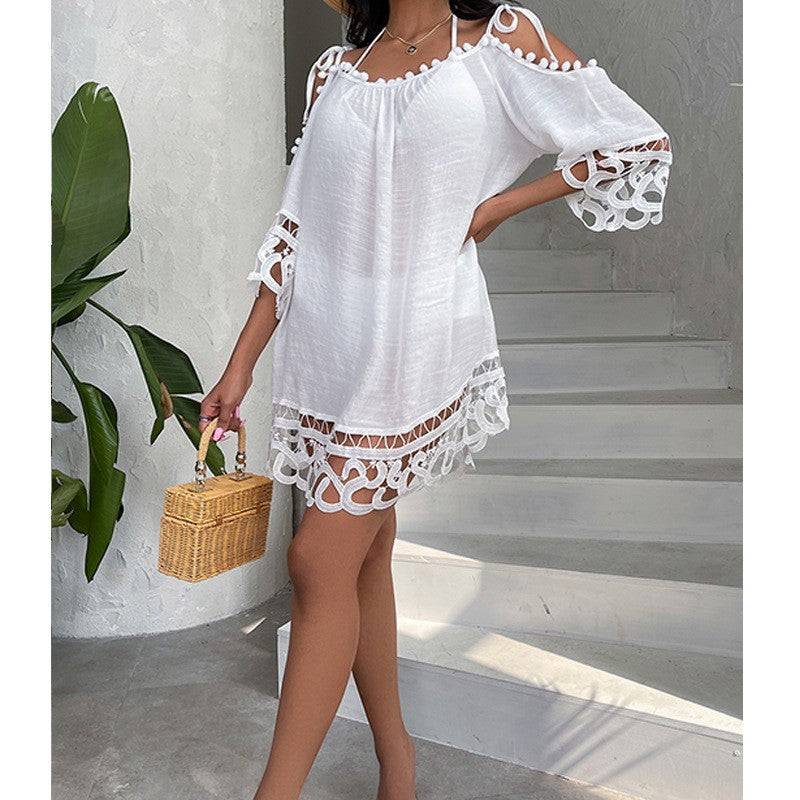 Loose Casual Vacation Beach Sun Protection Suit Swimsuit Cover Up