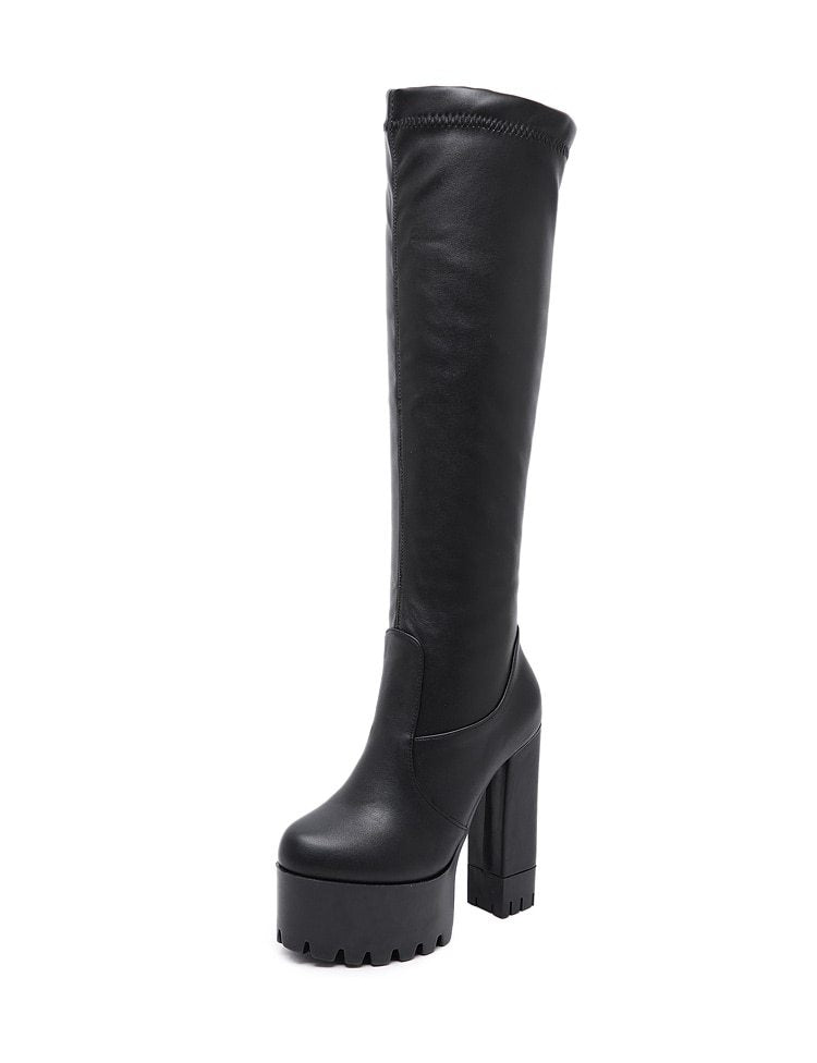 Knee-high Boots for Women Thigh-high Boots for Women Shoe Elastic Boots