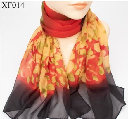 Print Chiffon Scarf Shawl