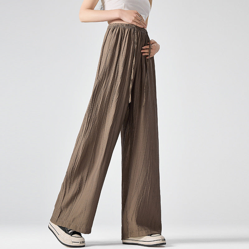 Maternity Pants Summer Drawstring Leisure Straight-leg Pants