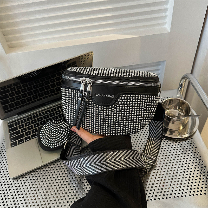 Sac à bandoulière simple, ceinture, décontracté, grande capacité, petit sac carré