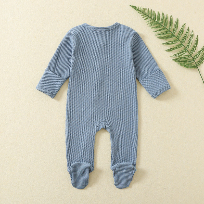 Long Sleeve Zipper Baby Jumpsuit