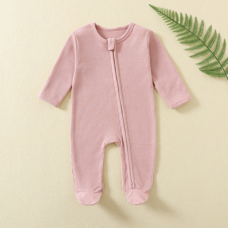 Long Sleeve Zipper Baby Jumpsuit