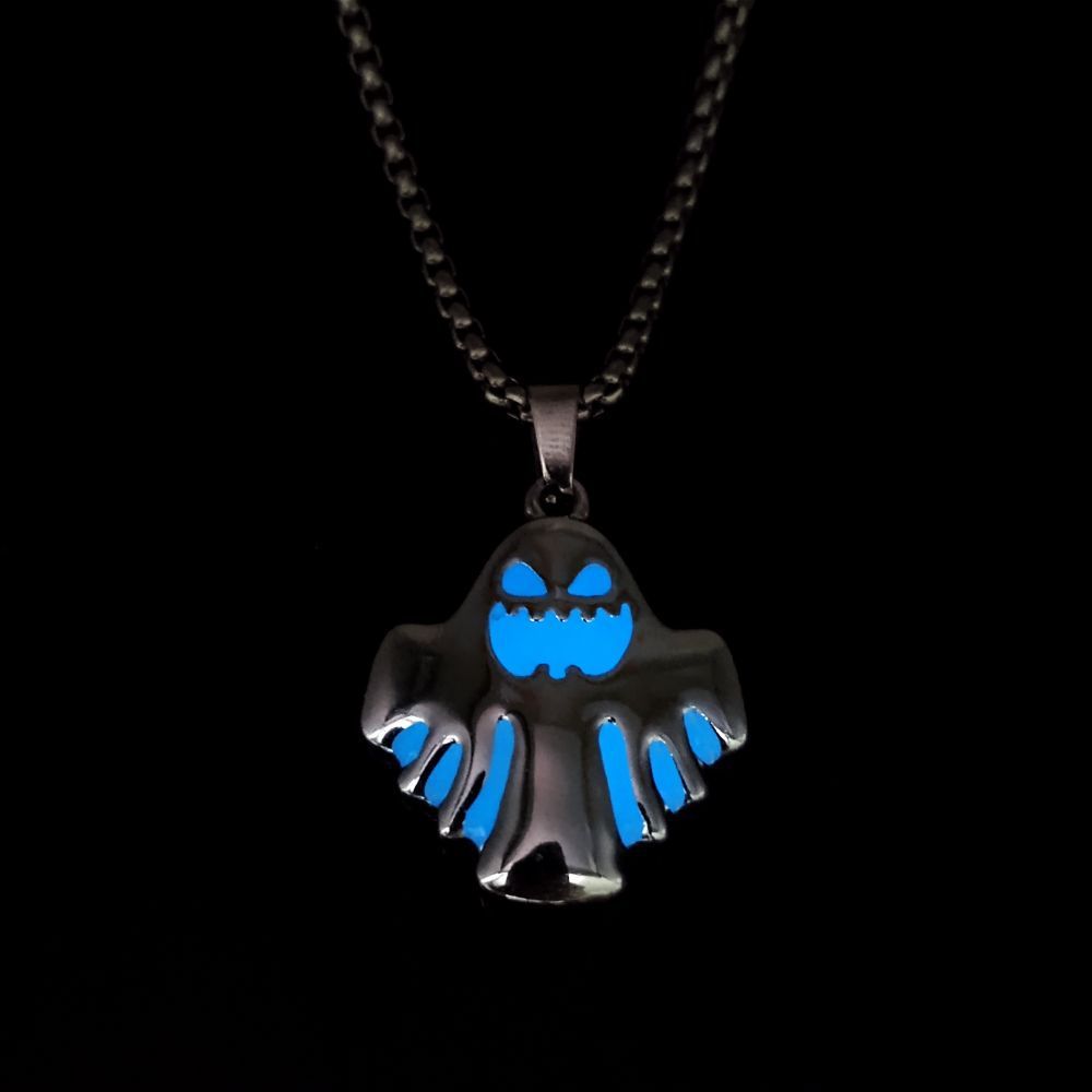 Luminous Ghost Pendant Halloween Necklace