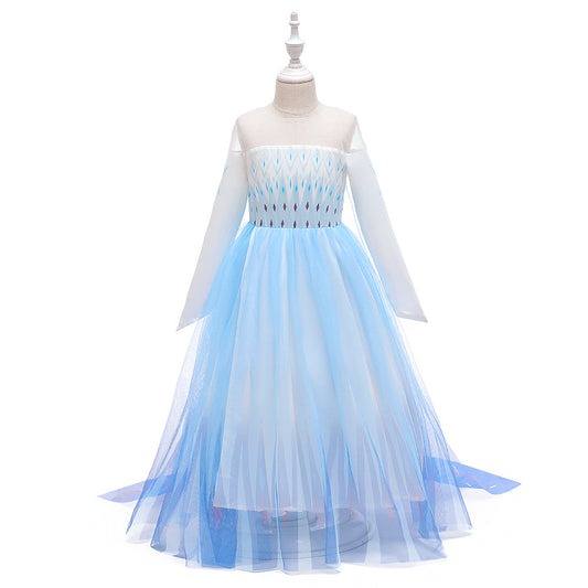 Long Sleeve Elsa Princess Skirt Frozen