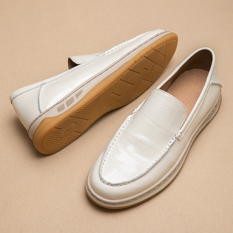 Casual Loafers Fashion Business Soft Bottom Casual Leather Shoes Tide