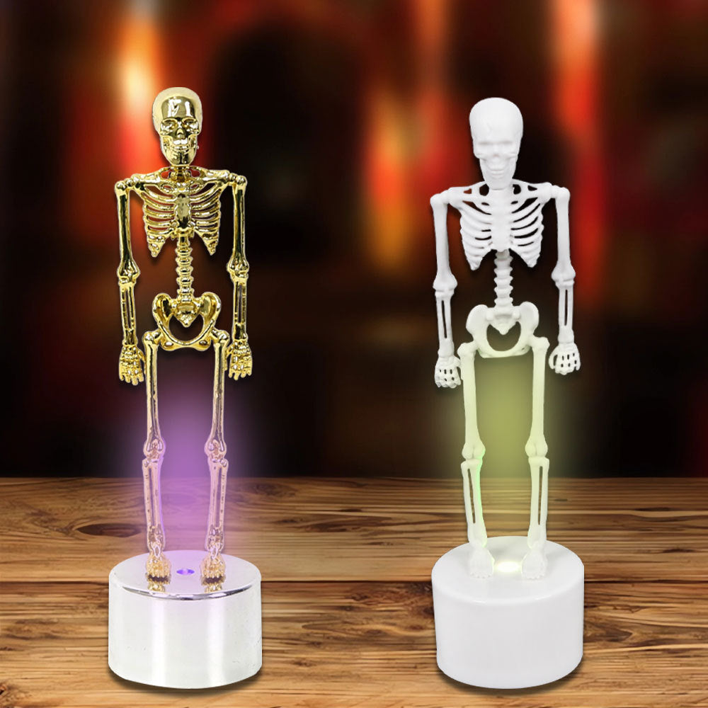 Luminous Halloween Decorations Skull Skeleton Desktop Ornaments