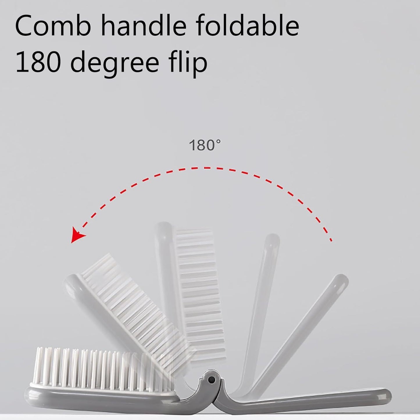 Foldable Brush For Pets, Portable Travel Pets Brush, Soft Toothed Pet Comb Puppy Brush