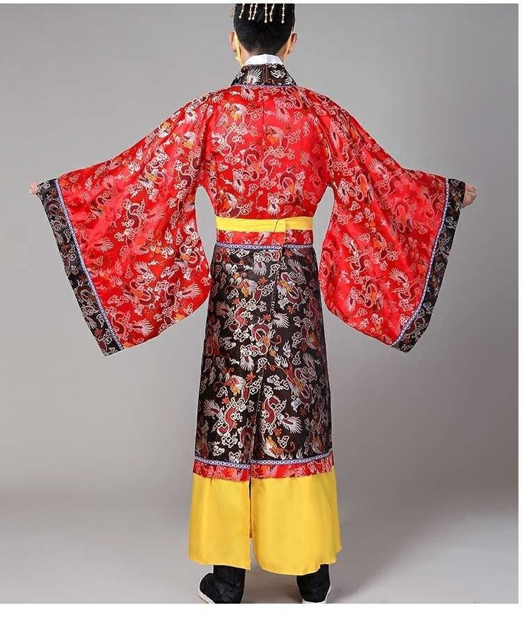 Ancient Costume Of Emperor Of Tang Dynasty Ancient Dragon Robe Of Emperor Wu