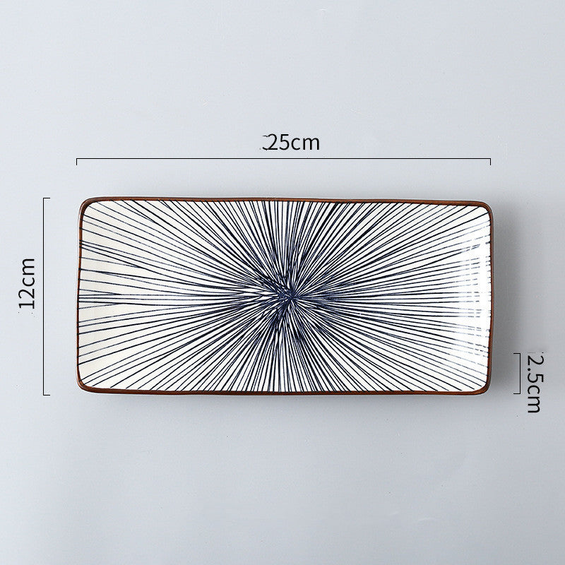 Japanese Creative Rectangular Sushi Plate