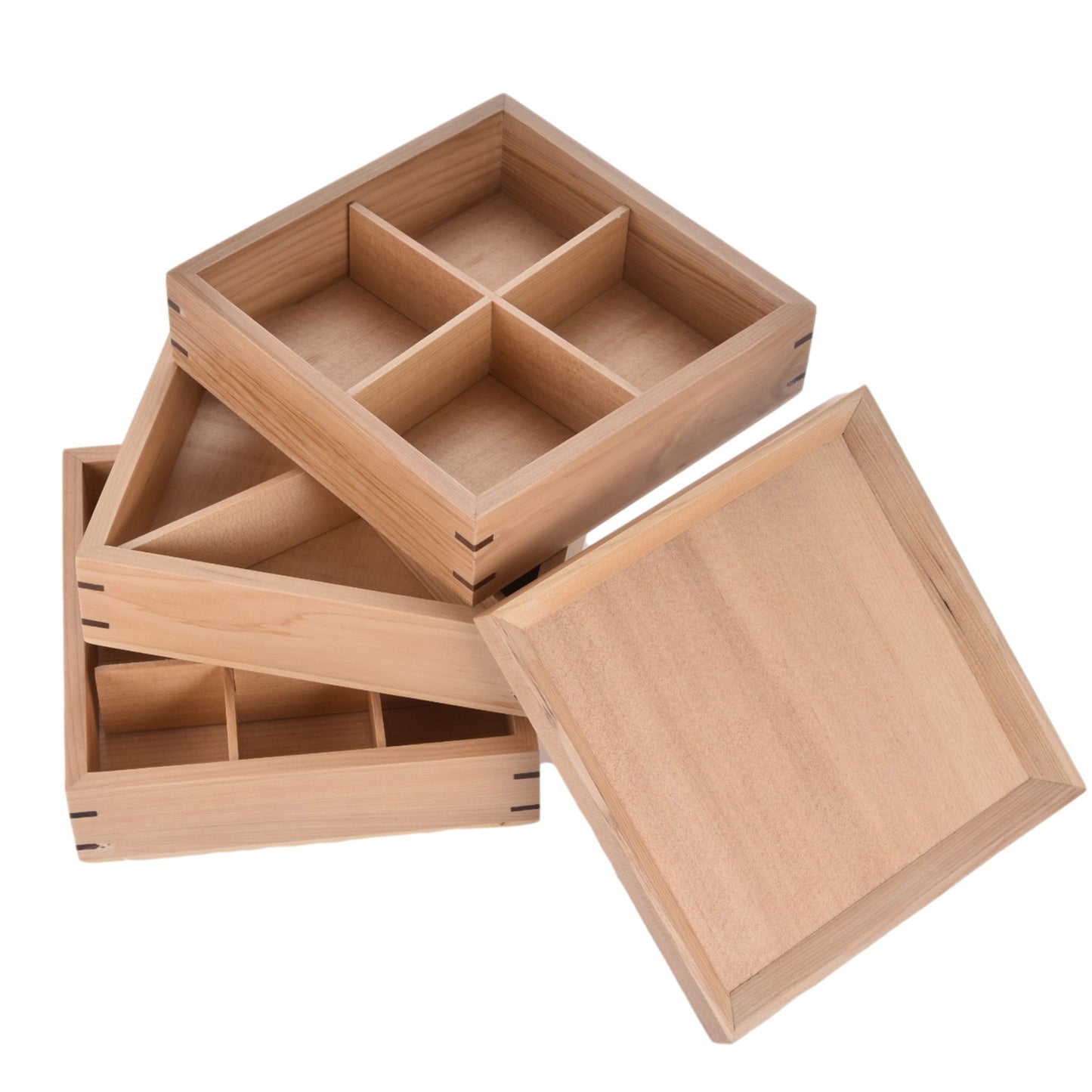 Japanese-style Bento Wood Sushi Hierarchical Division Box