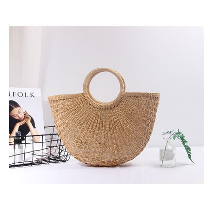 Handmade Mori Nv Korean Straw Wrapping Rattan Bamboo