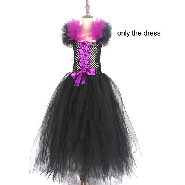 Halloween Children Dress Costume Maleficent