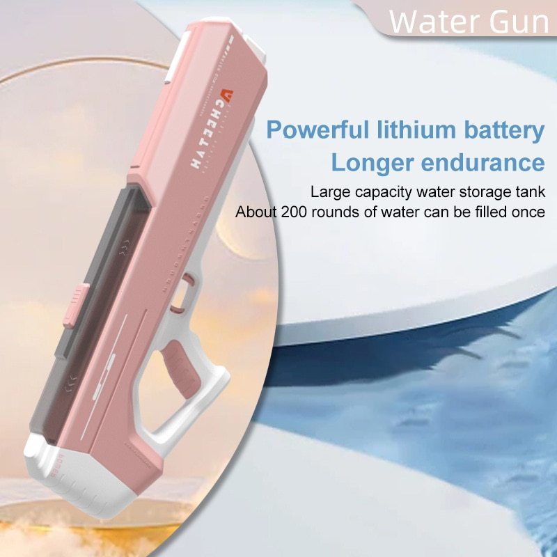 Fully Electric Water Gun Toy Swimming Pool Play Water Adult Toys Outdoor Games