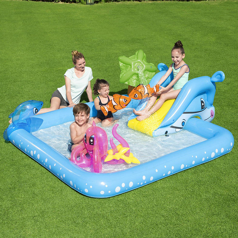 Children's Swimming Pool Foldable Home Water Park Inflatable Paddling Pool Bobo Pool