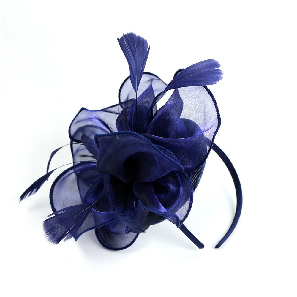 Three-dimensional Flower Hair Ornament With Organza Fabric