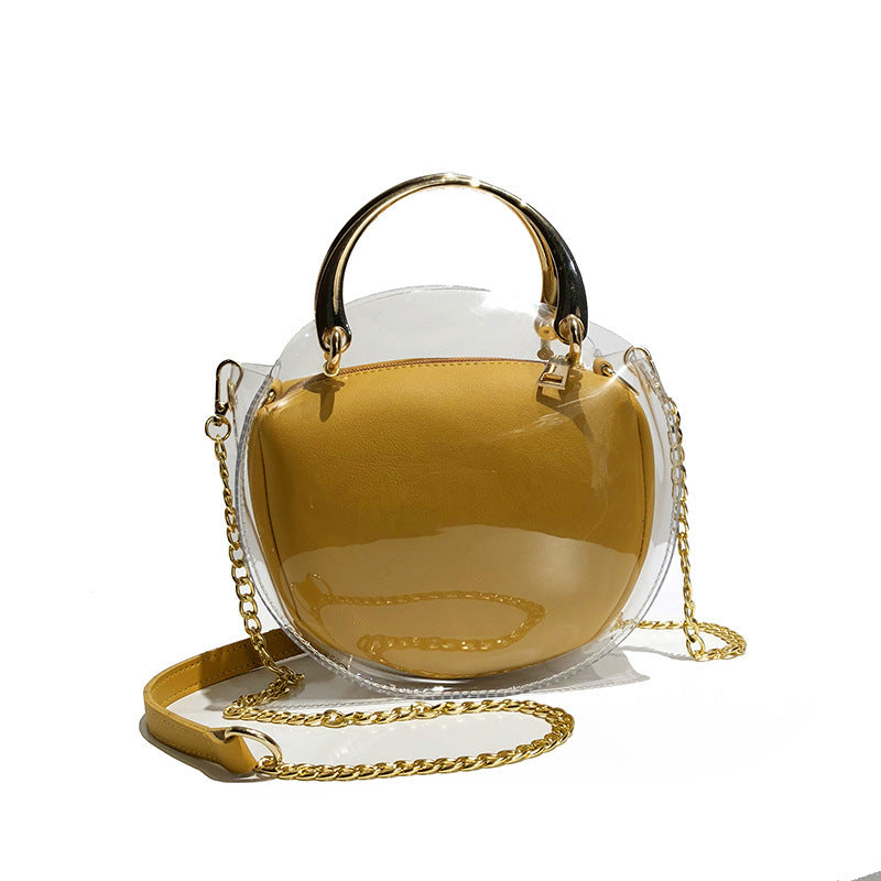 Bolso de mano con cadena Bolso de hombro Bolso transparente