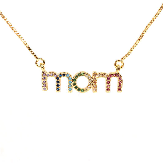 MOM Pendant Necklace