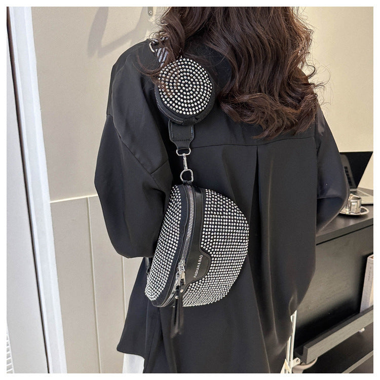 Sac à bandoulière simple, ceinture, décontracté, grande capacité, petit sac carré