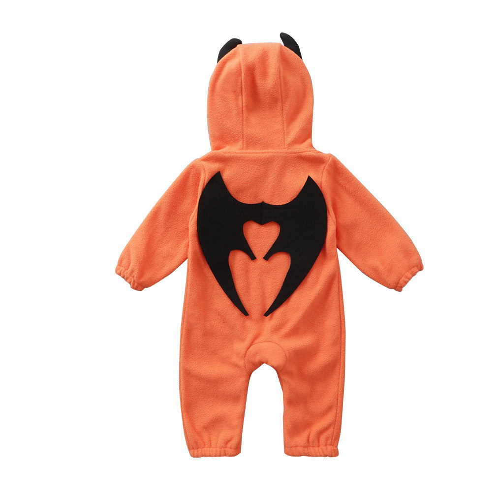 Sudadera con capucha de calabaza para bebé de Halloween