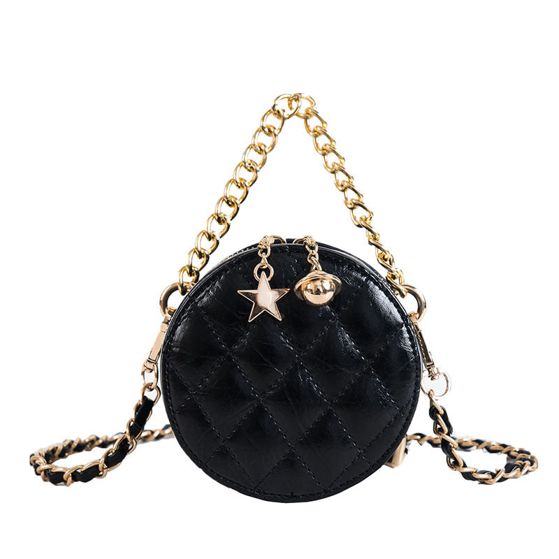 Diamond Chain Bag Small Round Female Bag