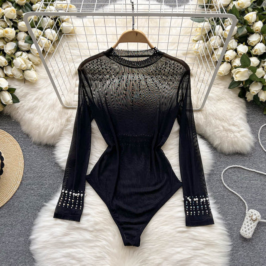 Beaded Glitter Light Luxury High-end Jumpsuit Women