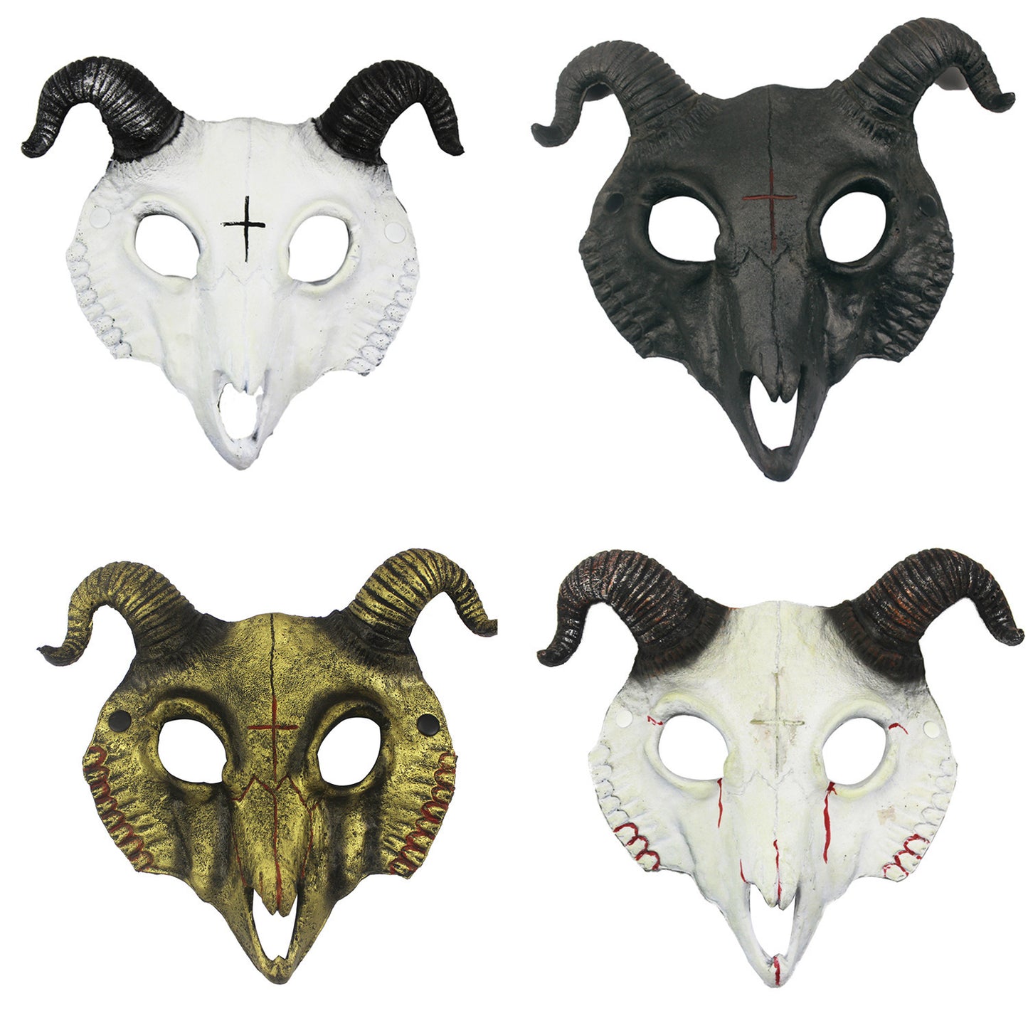 Goat Mask Halloween Party Pu Animals Mask