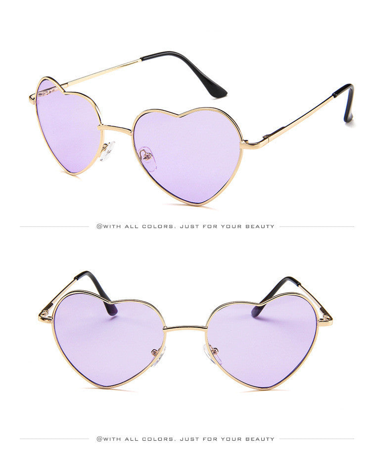 New Style Peach Heart Sunglasses Fashion Sunglasses