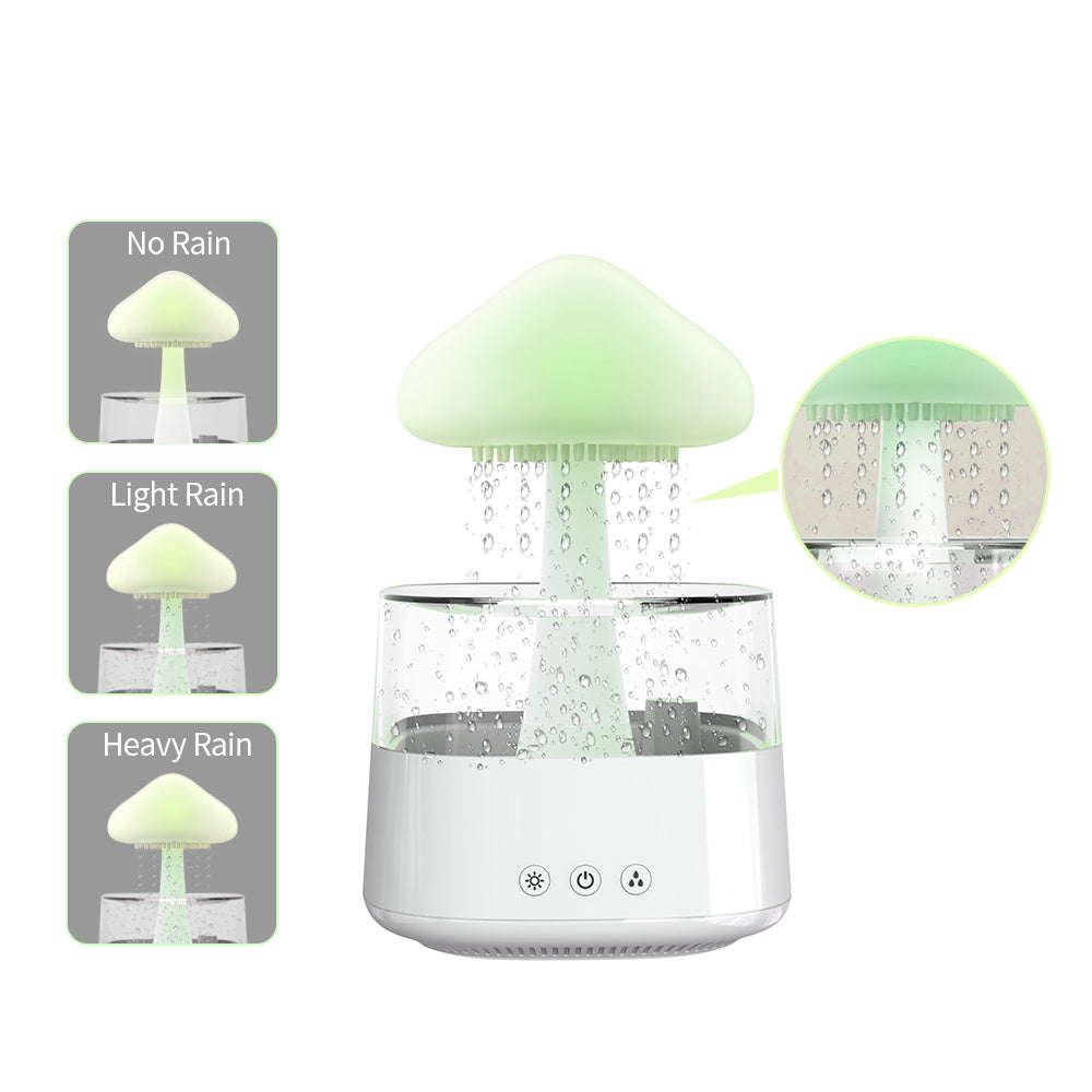 Rain Cloud Humidifier Rain Drip Aromatherapy Essential Oil Air Diffuser 450ml 7 Colors Mushroom Humidifier