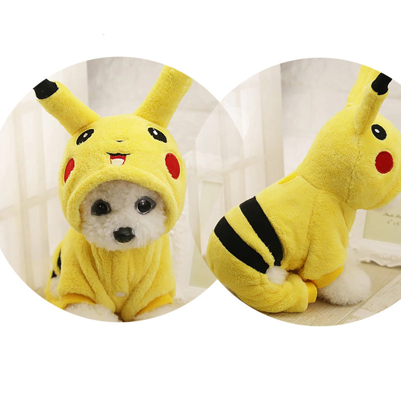 Pet Clothes Cute Cat Costume Cartoon Cosplay Cat Coat Home Pajamas Hoodie Cat Outfit Kitten Clothes Lovely Fashion