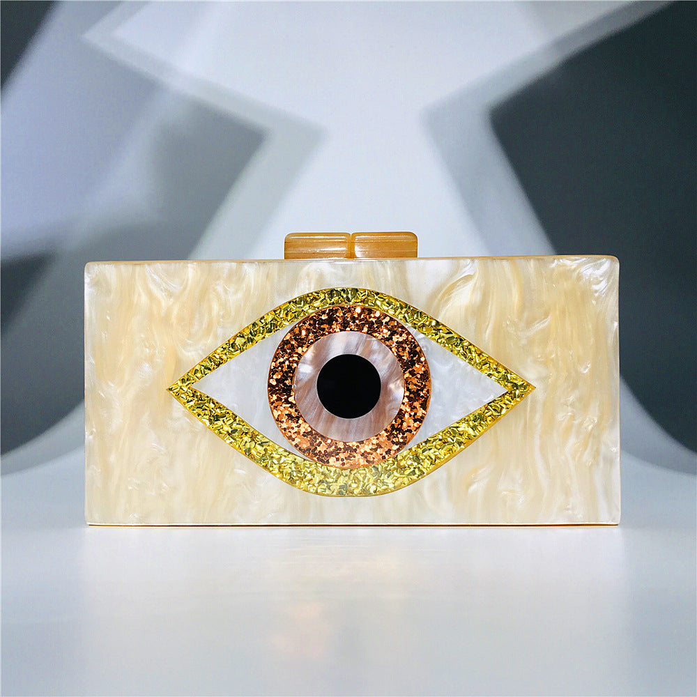 Eyes Acrylic Female Bag Box Banquet Bag