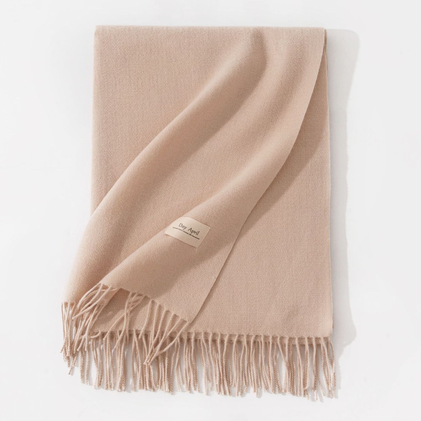 Pure Color Artificial Cashmere Scarf Women's Winter High-grade Shawl