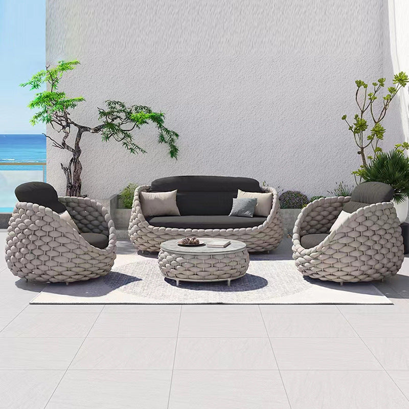 Outdoor Patio Lounge Sofa Coffee Table Set