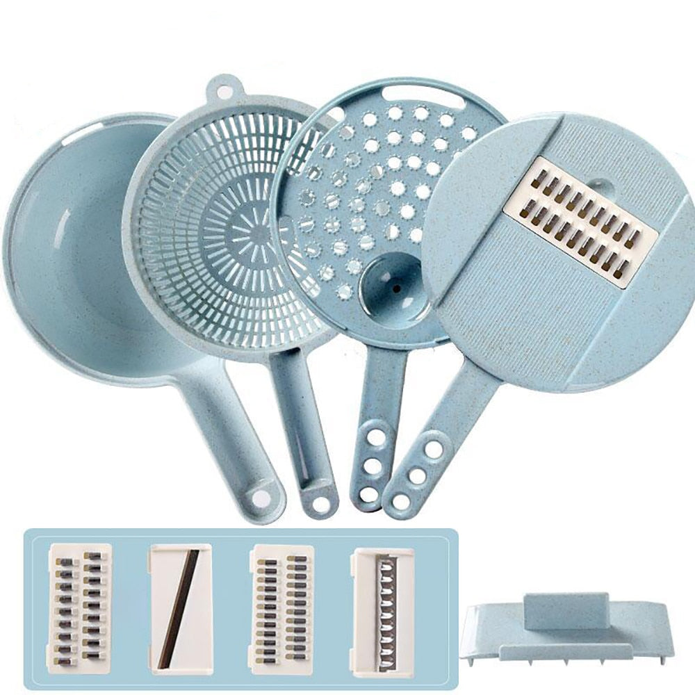 8 In 1 Mandoline Slicer Vegetable With Strainer