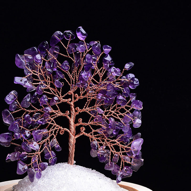 Natural Amethyst Rough Stone Flower Tree