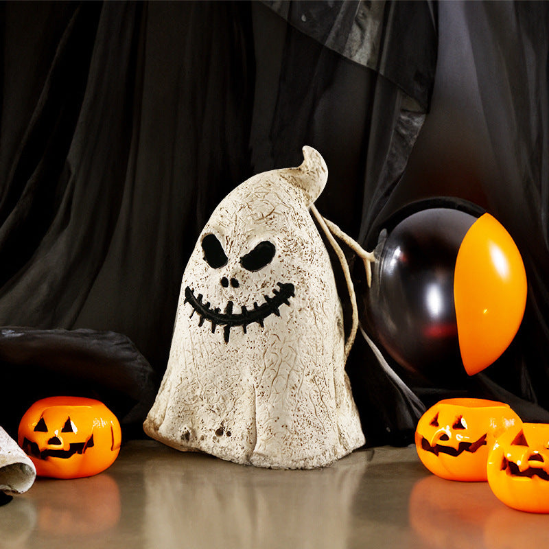 Adornos de calabaza fantasma para Halloween, decoraciones de escritorio