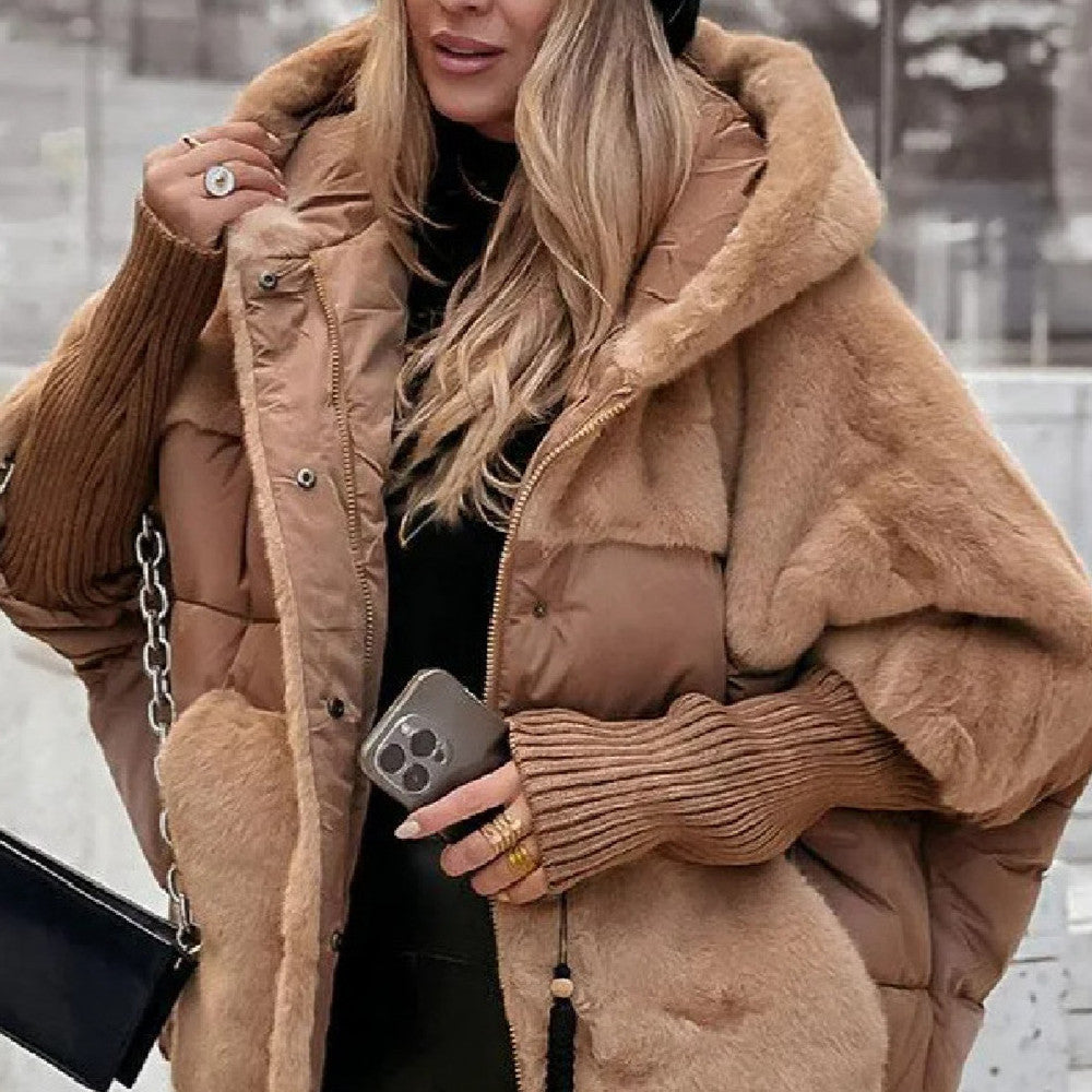 Winter Coat Comfort Chic Long Sleeve Hooded Jacket