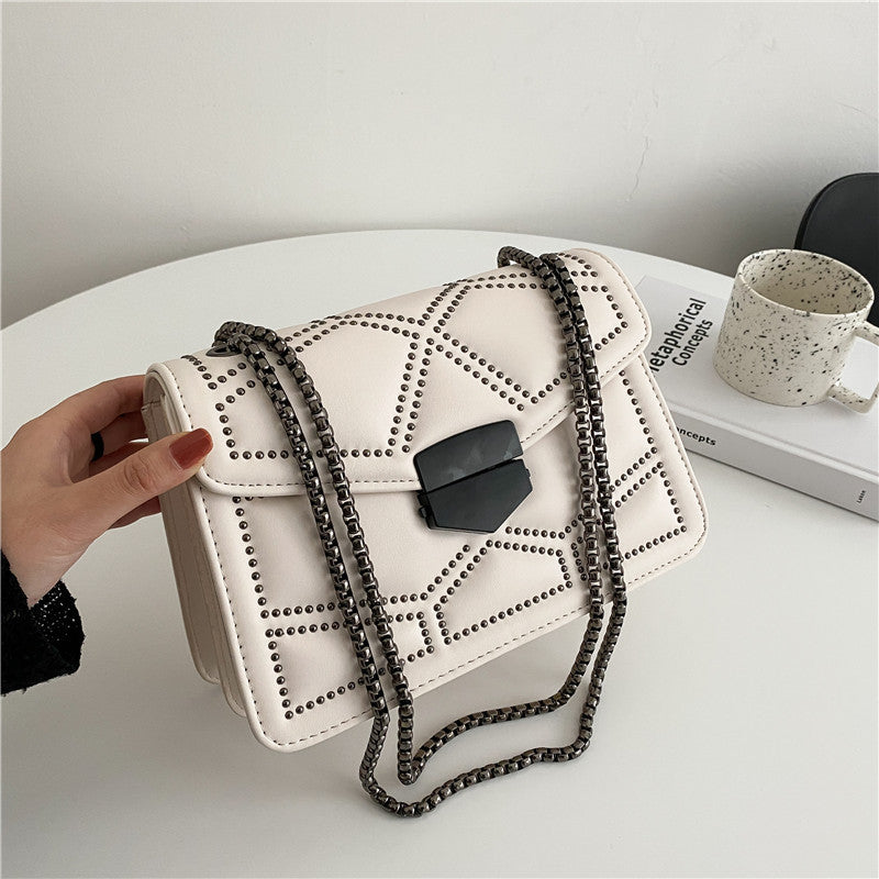 Black Bag Female Bag All-Match Chain Single Shoulder Messenger Small Square Bag