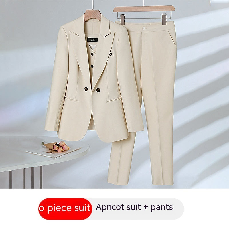 Elegant Outfit Suit Vest Three-piece Suit